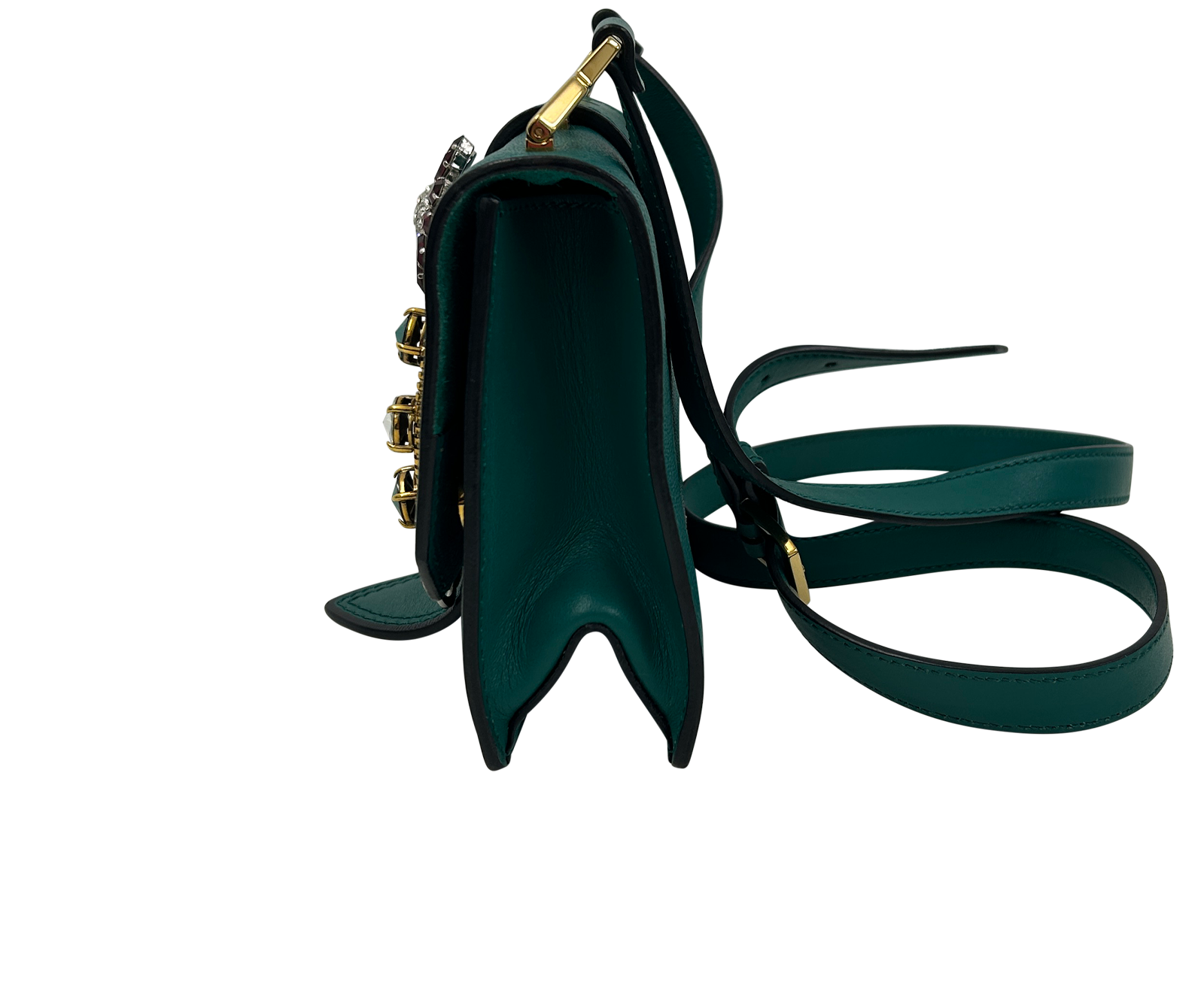 Lady Jewell, 560&euro;, Bolso, Verde, Animal - Piel, Vista inferior